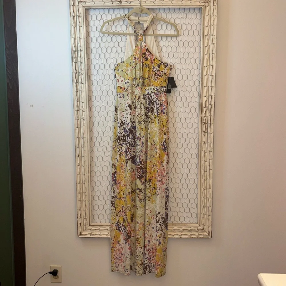 NWT Guess Winona Multicolor Maxi Dress - Picture 2 of 15